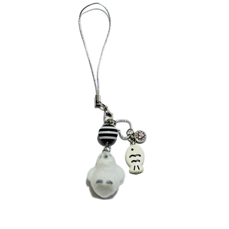 Velvet Cartoon Keychain Polar Bear Pendant Ornament Decoration_voghion.com