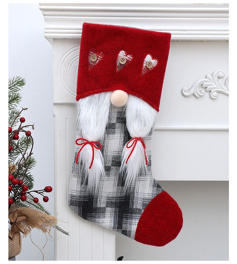 001 Qiaoding Neue Dekorationen Rudolph Weihnachtssüßigkeiten Kindergeschenktüten Socken_voghion.com