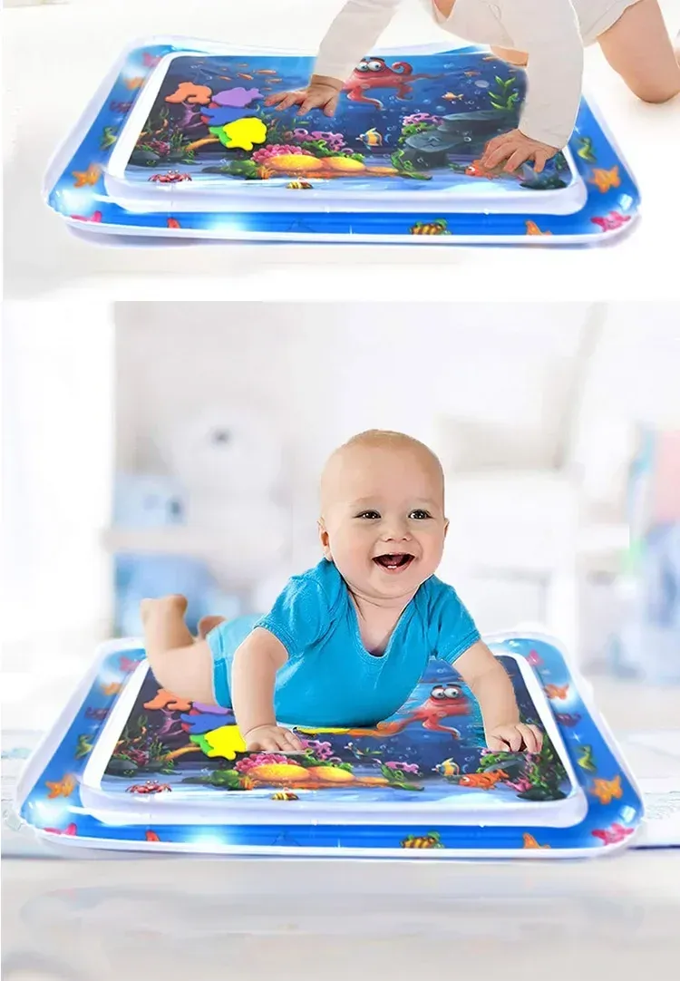 Summer Inflatable Water Mat PVC Playmat Toddler Activity Play Center Water Mat For Babies Early Education Developing Sum_voghion.com