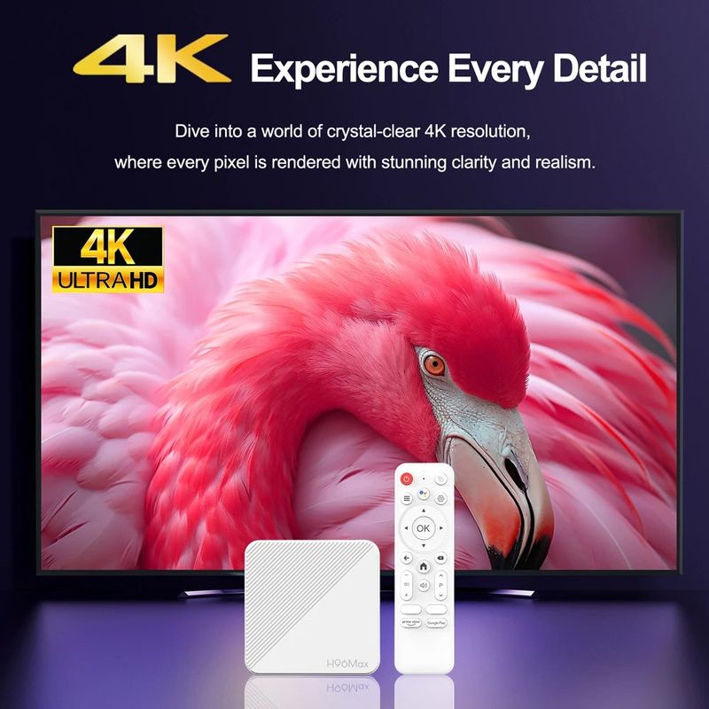 96 Max H313 Android Stick Allwinner Quad Core 4K HDR Wifi Voice Assistant 2GB 16GB Game Media Player Smart TV Box_voghion.com