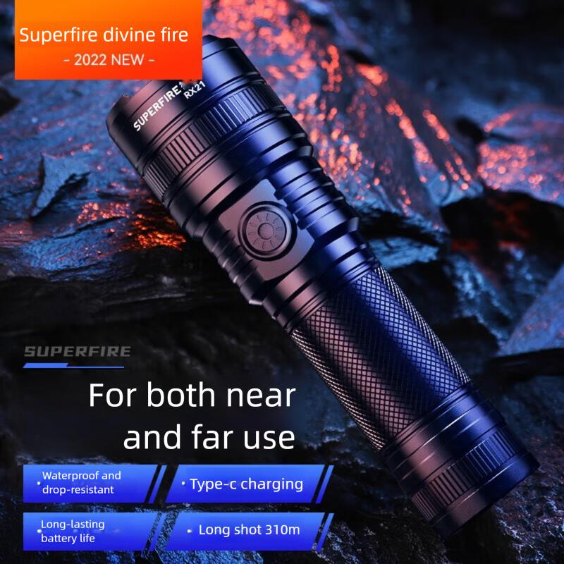 Shenhuo SupFire RX21 High Brightness Flashlight Zoom Ultra Bright Range Long Battery Life Small Portable Military_voghion.com