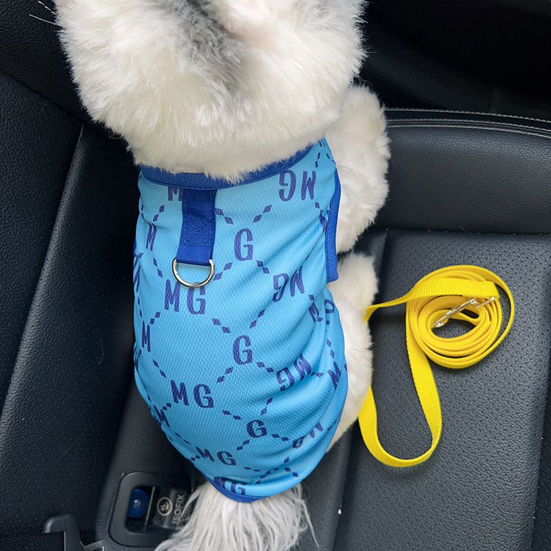 Pet Clothes For Dogs Small Dogs Puppies Cats Rabbits Anti Hair Loss Summer Thin Breathable Pull Ring Vest_voghion.com