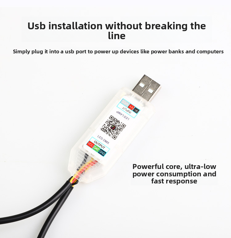 Lumière LED décorative d'ambiance colorée et fluide en acrylique pour intérieur de voiture, commande centrale USB_voghion.com