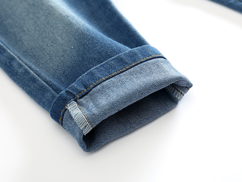 barns vår- och höstkostym baby boy långärmad rutig skjortväska jeansbyxor 2-delat set_voghion.com