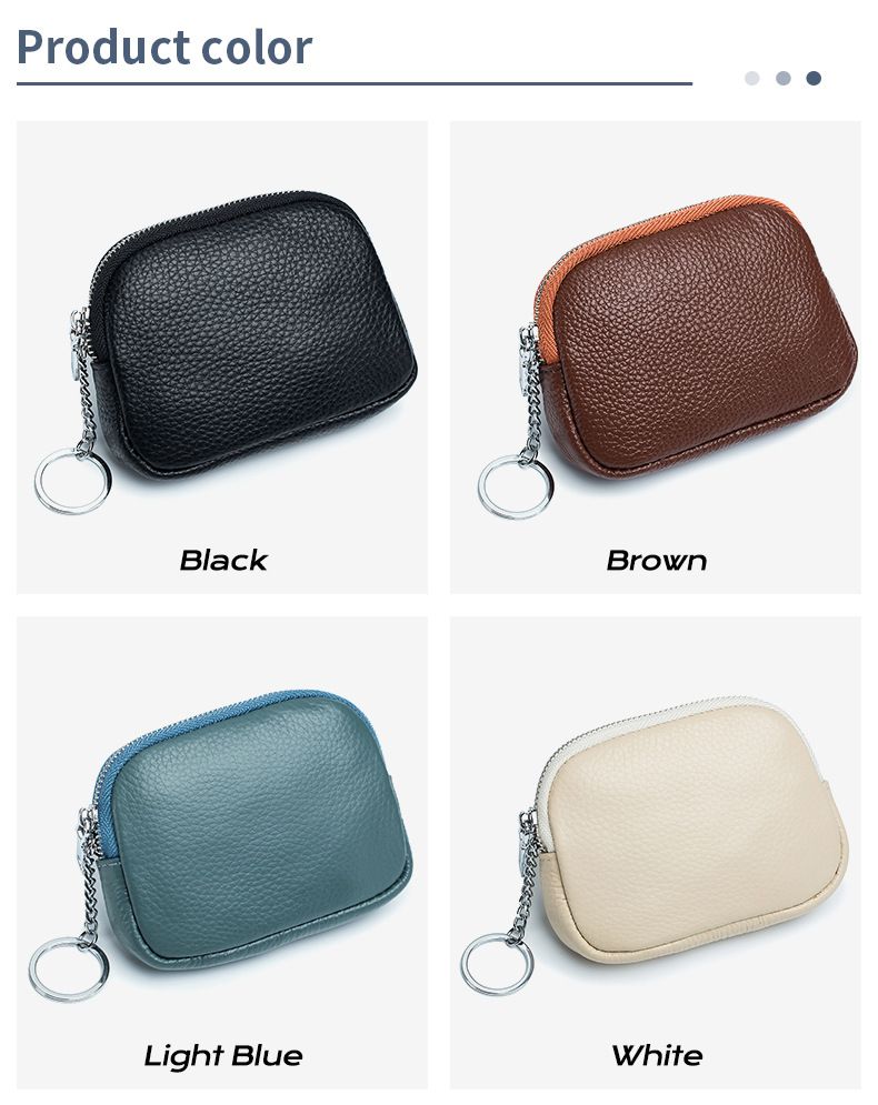 Ultradënn Portemonnaie, Mini Mini, einfach mëll Liedertasche mat Reißverschluss an engem Kopfhörer, Fraeportemonnaie_voghion.com