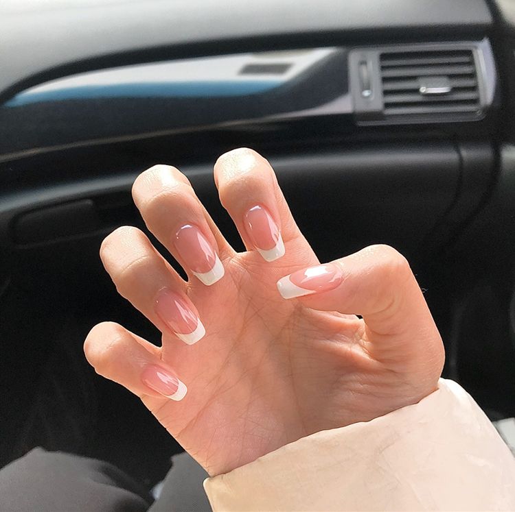 Tampon à ongles en Silicone, impression de vernis à ongles, pointe française, modèle de tampon avec grattoir, outils de pochoir de manucure_voghion.com