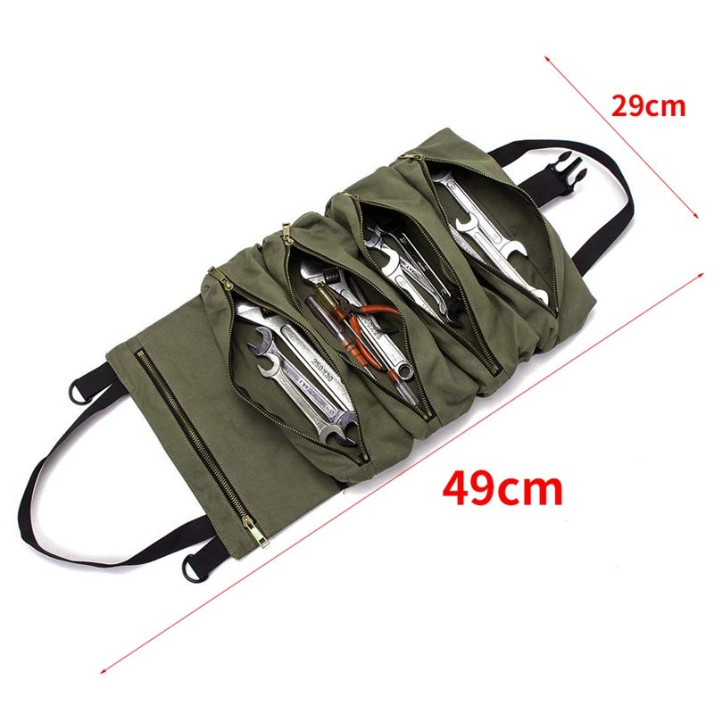 Rol gereedschap Rol multifunctionele gereedschap Rol opbergtas Sleutel Rol etui Hangende gereedschapstas Rits Draagtas_voghion.com