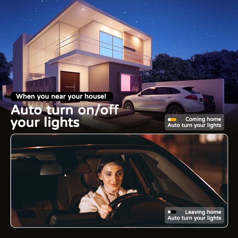 Glühbirnen Smart Wifi Bluetooth Fernbedienung Dimmen Farbe Stimme Moderne ultradünne einfache schwarze Rahmen Drei-Beweis-Deckenlampe_voghion.com