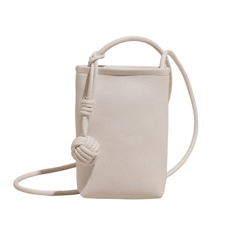 Borsa a secchiello con tracolla versatile estiva da donna, in morbida pelle di alta qualità, modello 2025, piccola, per telefono cellulare._voghion.com
