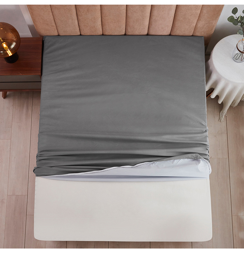 Capa de colchão impermeável totalmente fechada de 6 lados com zíper e lençol à prova de poeira para cama de casal, solteiro, completo, queen, king_voghion.com