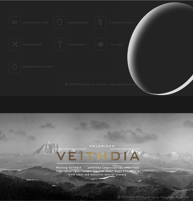 VEITHDIA high-definition polarized color changing sunglasses for men's aluminum driving Sunglasses_voghion.com