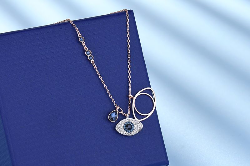 Seiko Versioun vun der Devil's Eye Halskette fir Fraen Blo Aen Armband Roségold Verkaf Live_voghion.com