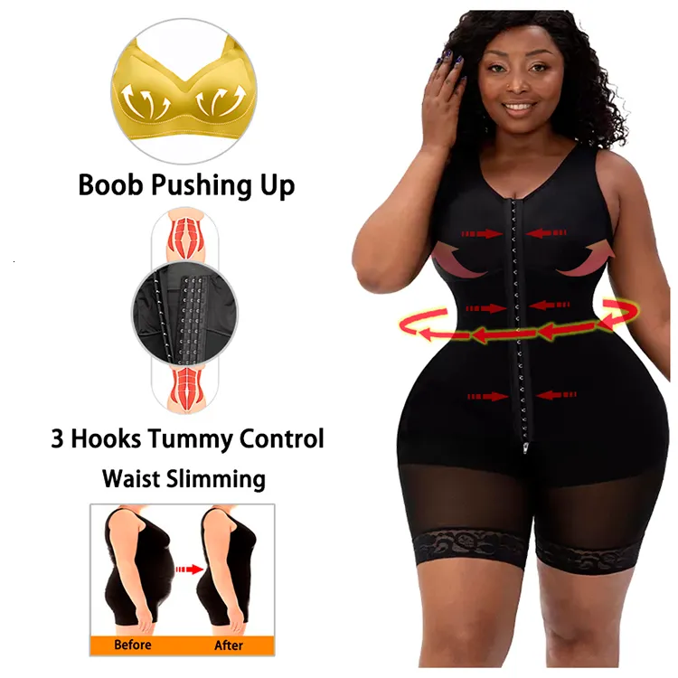 Waist Tummy Shaper Full Body Shapewear Compression Girdle Fas Colombian Corrective Underwear Tummy Control Shaper Butt_voghion.com