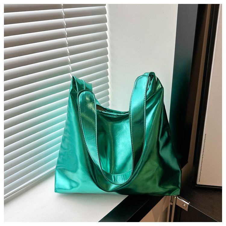 Sacs pour femmes, ensemble deux pièces brillant, simple, grande capacité, nouvelle mode d'été, fourre-tout, sac à bandoulière pour femmes_voghion.com