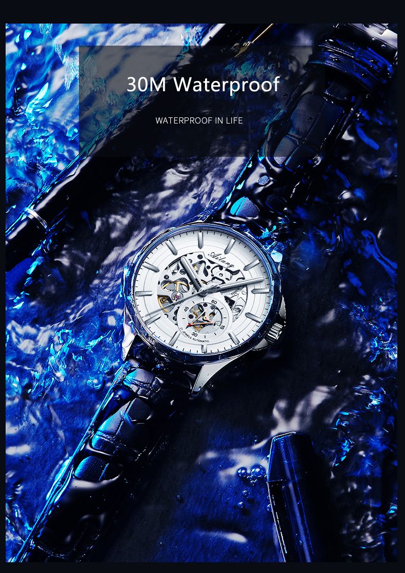 AILANG Orologio meccanico scheletrato da uomo di alta marca, cinturino in pelle impermeabile, orologio da polso automatico trasparente da uomo, Relogio Masculino_voghion.com