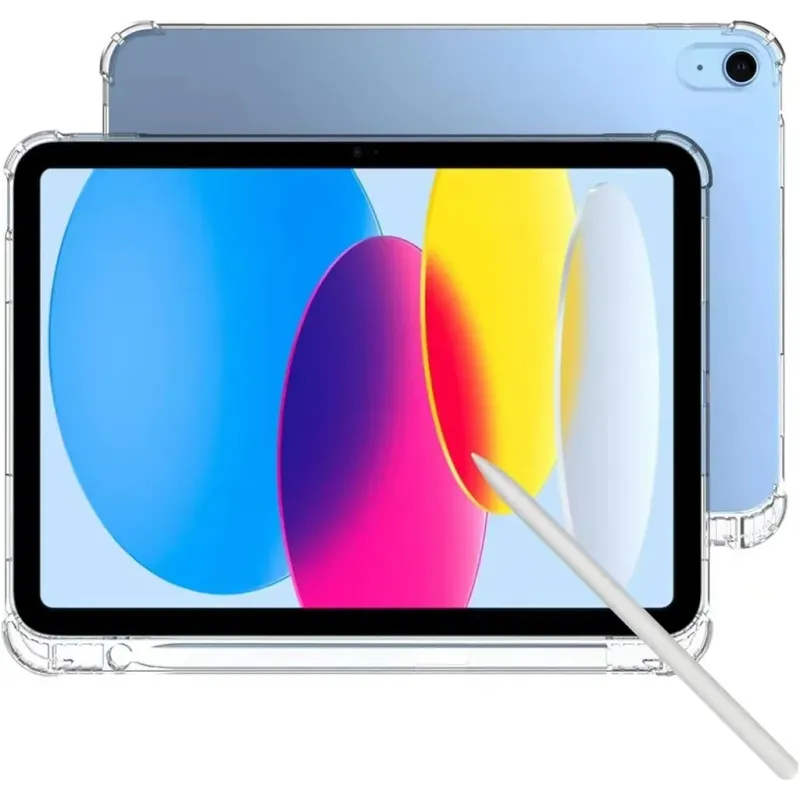Prozirna stolna futrola Aribag za iPad 11. generacije 11 inča A16 2025 Ultra tanka maska s držačem za olovke za iPad 10.9" 10. generacije 2022._voghion.com