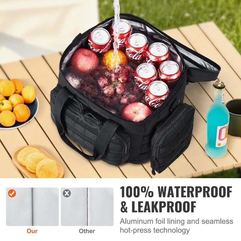Pranzo con design Molle C e borsa morbida per riporre il pranzo, borsa termica multitasche con borsa termica rimovibile da 20 litri in 600D_voghion.com