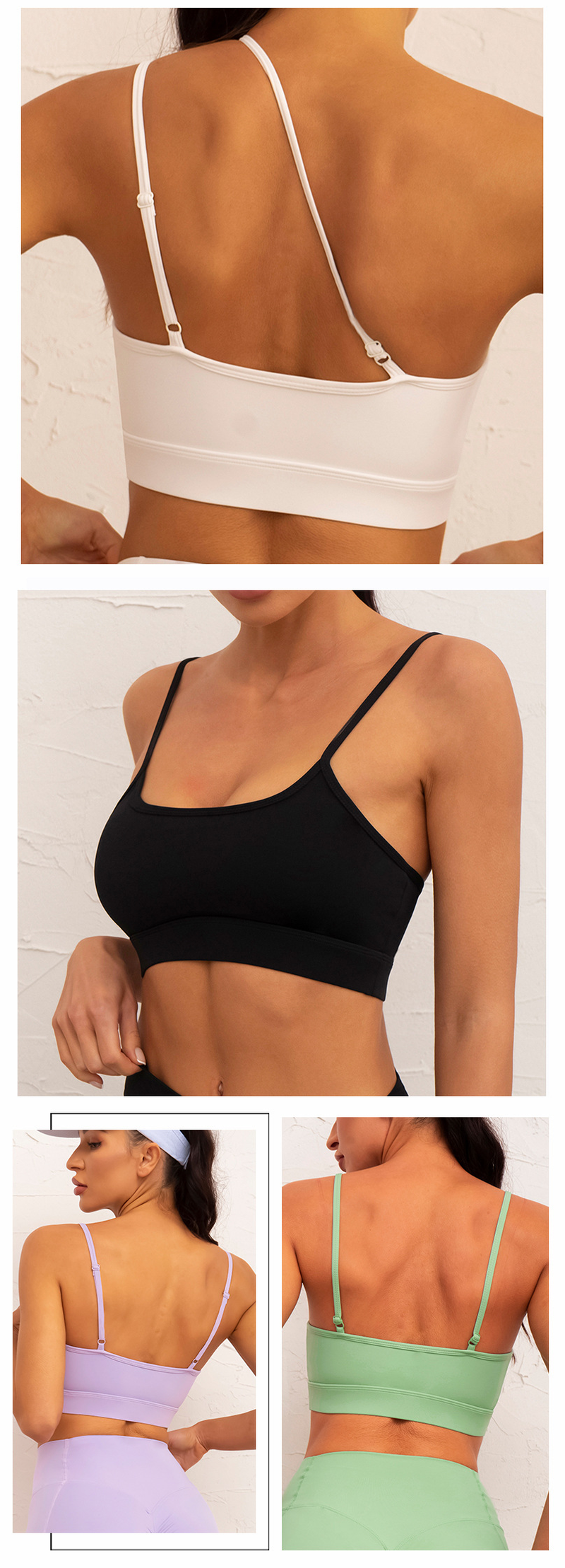 reggiseno yoga con bretelle incrociate sulla schiena, gilet fitness e corsa_voghion.com