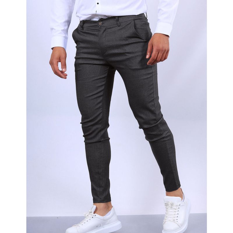 Solid Color Business Slim Men's Pants Banquet Attendance Daily Office Versatile Pants Four Seasons Comfortable_voghion.com