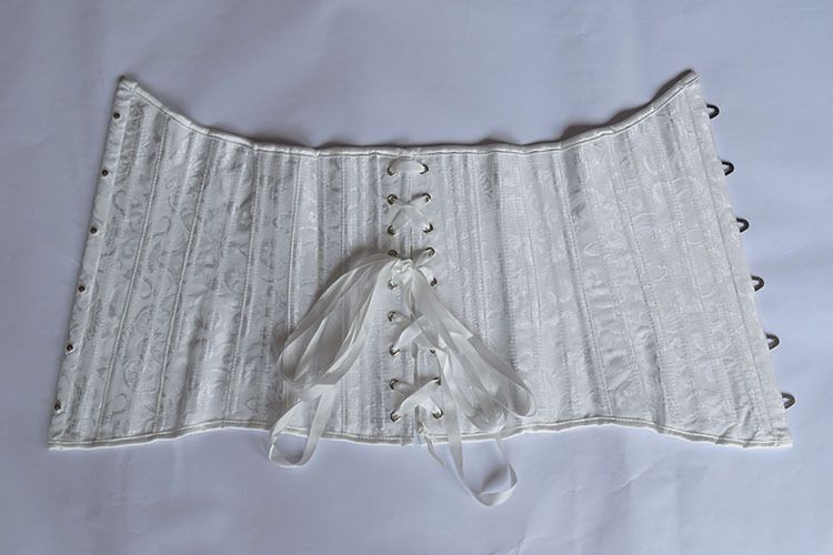 palace corset 24 steel bone girdle waist clip support chest and abdomen shaping garment abdominal belt_voghion.com