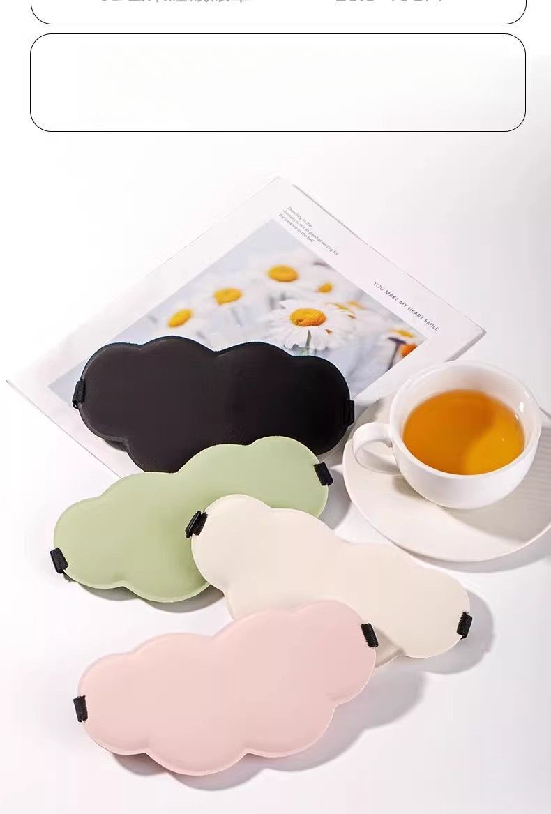 3D Cloud Sleeping Mask For Students, Nap, Light Blocking, Breathable, Unisex, Relieves Eye Fatigue, Sleep Special_voghion.com