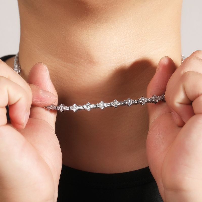 Herensieraden Persoonlijkheid Diamant Hip Hop Ketting Heren Rap Trendy Merk Hoogwaardige Veergesp Vliegtuig Tennisketting Sieraden_voghion.com