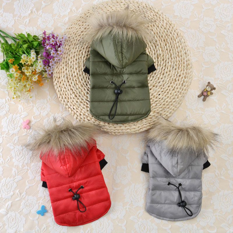 Winter Warm Hoodie Soft Cotton Pet Clothing, Waterproof Jacket Puppies For Small And Medium Dogs, Coat, Bulldog By PawParty Store_voghion.com