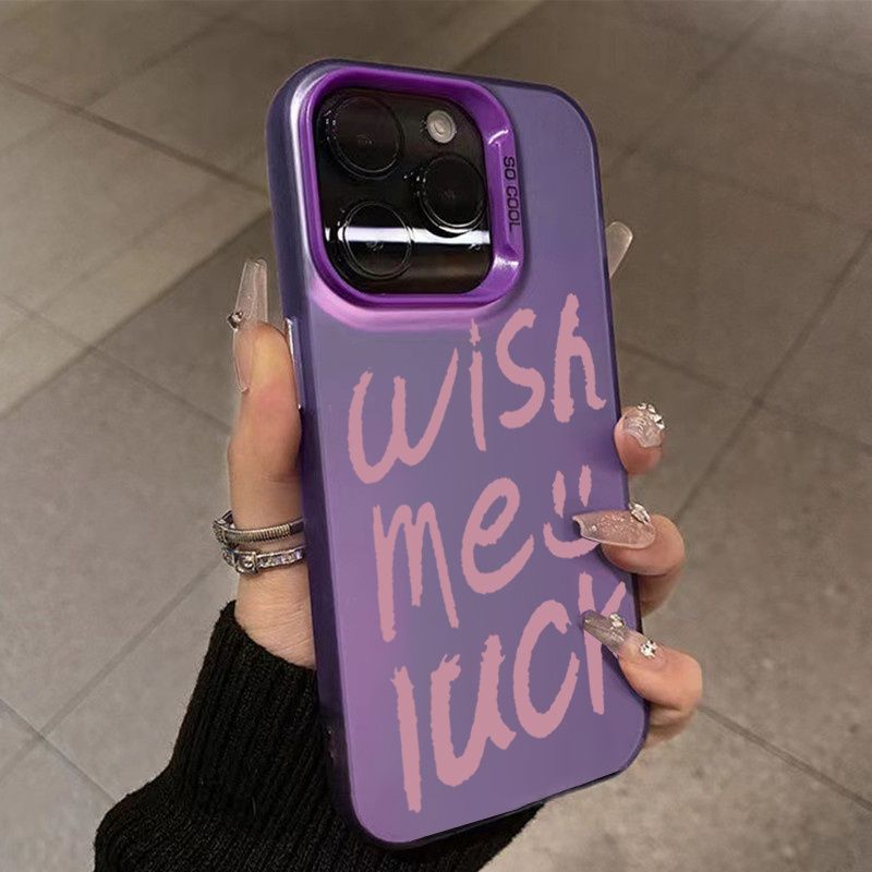 Luxury Trend English Letter Phone Case For iPhone 15 14 13 12 11 Pro Max Mini X XR XS 7 8 Plus SE2 Lens Protection Plating Cover_voghion.com