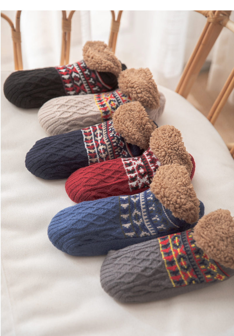 Autumn and winter floor socks home thermal socks snow socks sleep carpet socks slippers socks non-slip_voghion.com