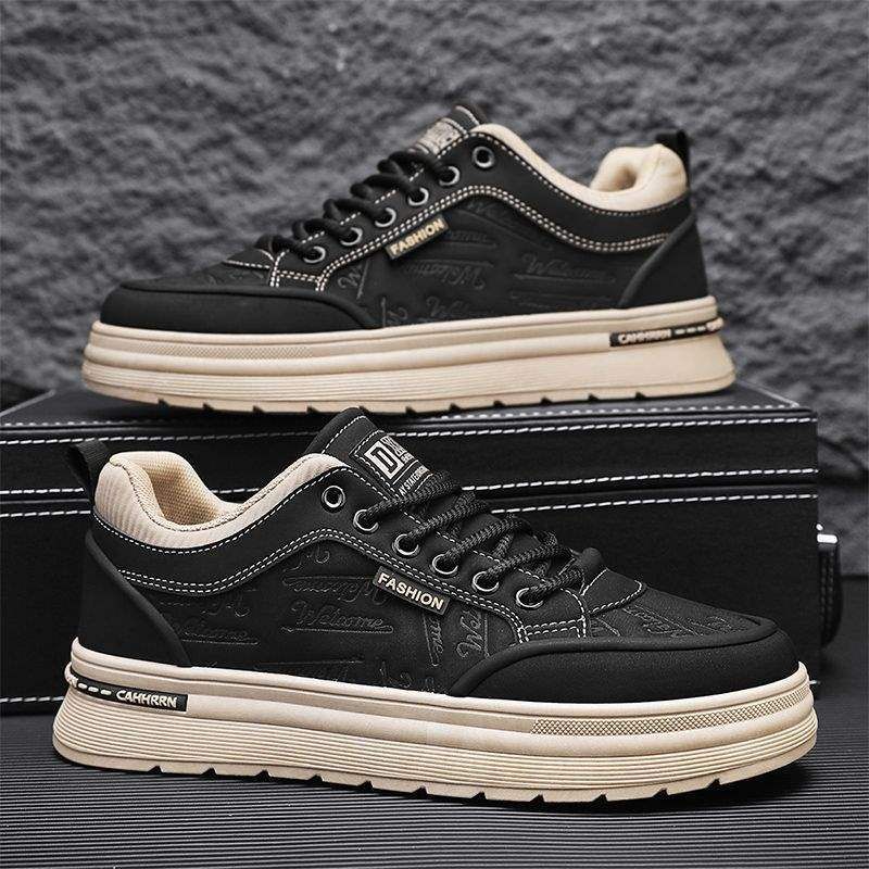 European Warm Series Autumn New Martin Men's Ankle Boots Trendy Versatile Thick-Soled Leather Work Shoes Sports Casual Sneakers_voghion.com