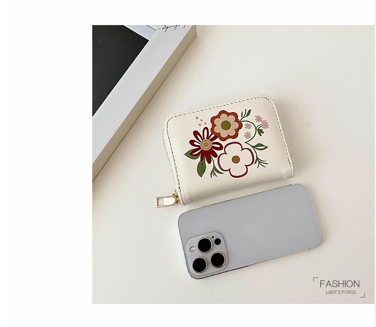 Women’s Bags New Spray Painted Long And Short Card Holder Wallet Wallet Multi Function Coin Purse Female Large Capacity Wallet_voghion.com