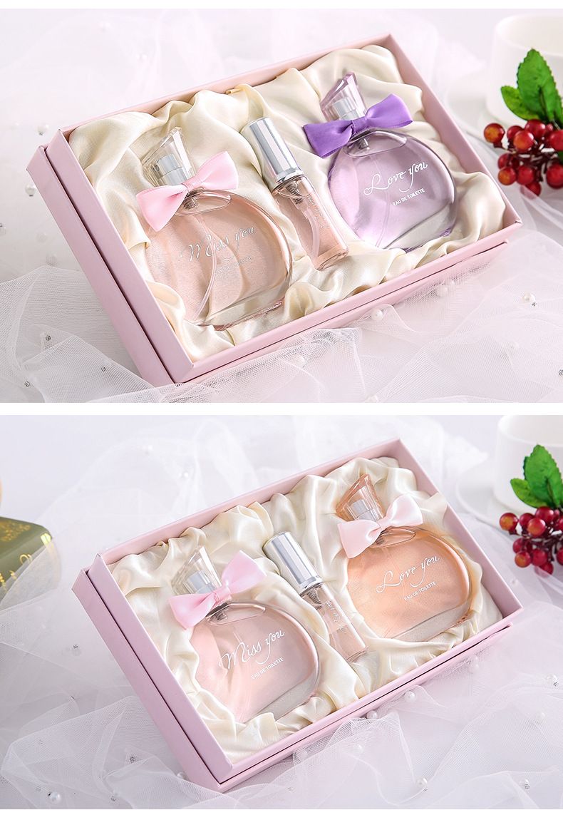 2024 New Perfume Women's Set Fresh and Persistent Flower and Fruit Fragrance Charming Fragrance Student Gift Perfume Gift Box_voghion.com