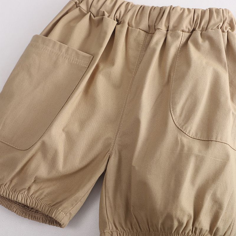 Été Nouveau 2024 Camouflage Chapeau Manches Courtes 0-5 ans Garçon Deux Pièces Ensemble Enfants Vêtements D'été_voghion.com