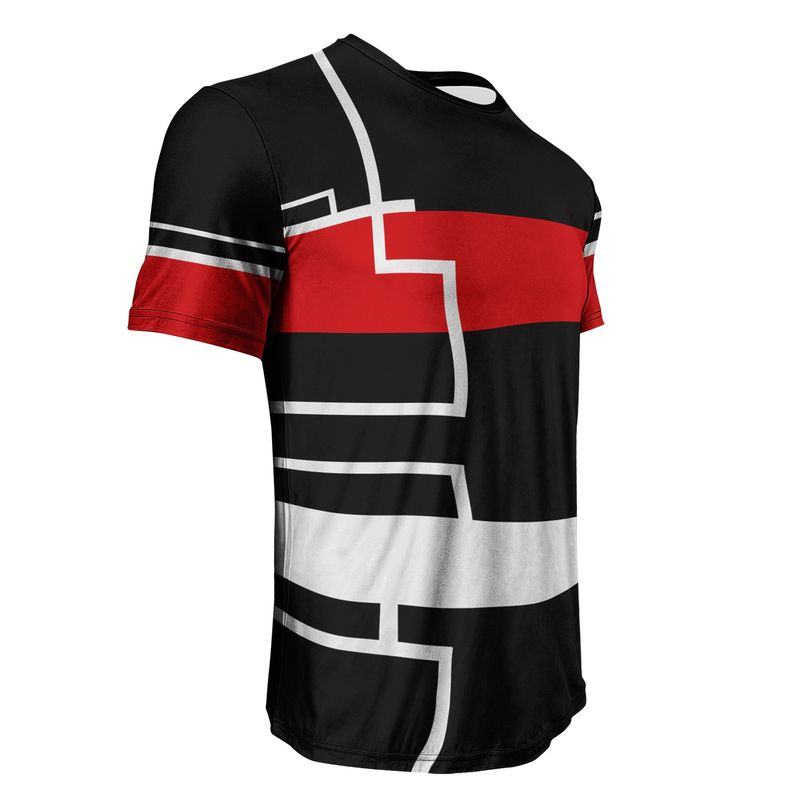 2025 Modern Mens Graphic T Shirt Stripe Geometry Design Summer Streetwear Short Sleeve Tee Hipster Harajuku Style Breathable Cot_voghion.com