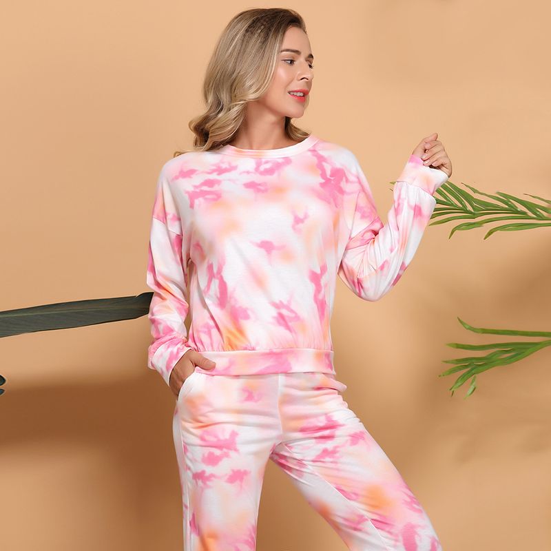 Nowa odzież damska z długim rękawem, kamuflażowa bluza tie-dye, modny garnitur dla rodziców i dzieci_voghion.com