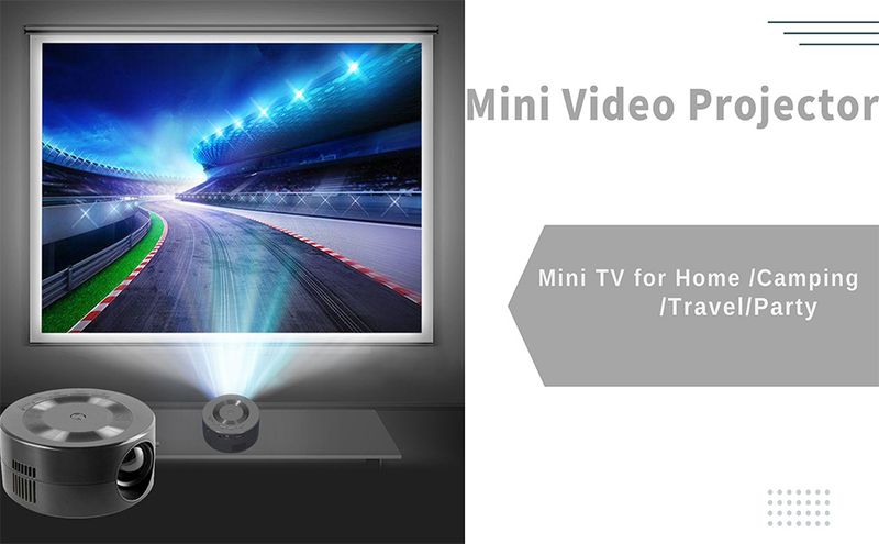 Mini Video Projector, 1080P Portable Projector Compatible with USB|Android Phone, Outdoor Projector, Mini TV for Home /Camping/Travel/Party_voghion.com