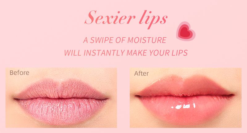 HelloKiss Hydraterende en verhelderende transparante kleur, Water Glazed Glass Glaze Lip Oil, lipolie_voghion.com