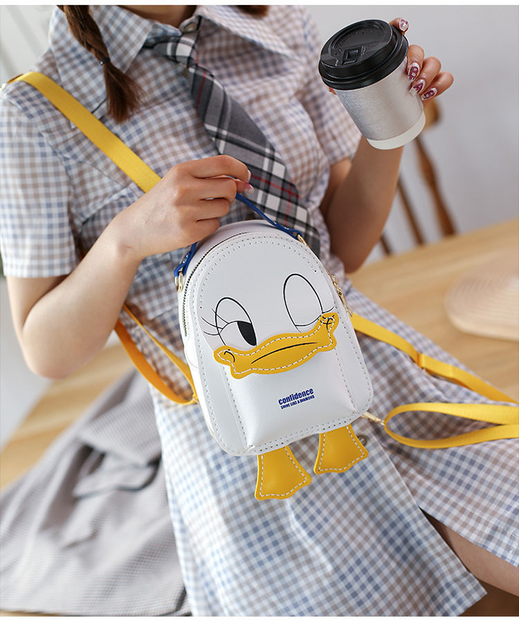 DIY Weiblicher Cartoon, handgemachte gewebte selbstgemachte Materialtasche, süßer Rucksack, Geschenk für Freundin_voghion.com