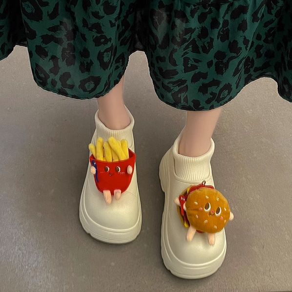 2025 Neuer Schneestil für Damen, kurze Stiefel mit Fleecefutter, warm und modisch, süßes Cartoon-Design, vielseitig,_voghion.com