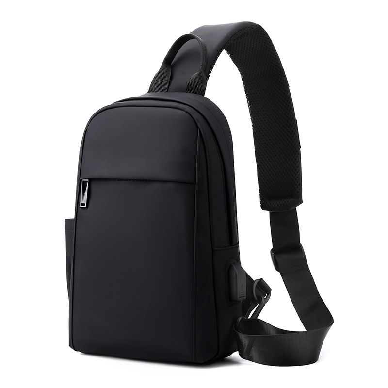 Men's Chest New Multifunctional USB Shoulder Fashionable Crossbody Bag_voghion.com