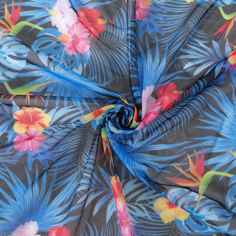 Dameskleding Mode Sexy Multi Color Bedrukt Mesh Dames Bikini Bikini Driedelig Dames Badpak_voghion.com