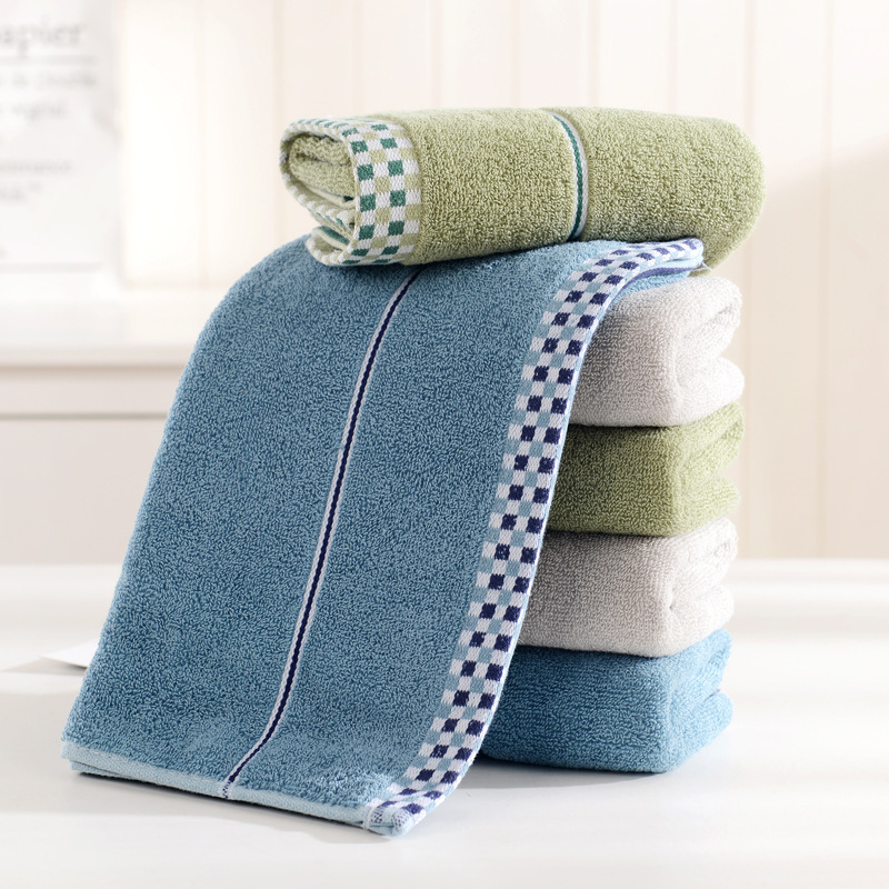 Pure cotton towel, household thickened water absorbing face wash towel, internet red advertising gift embroidery_voghion.com