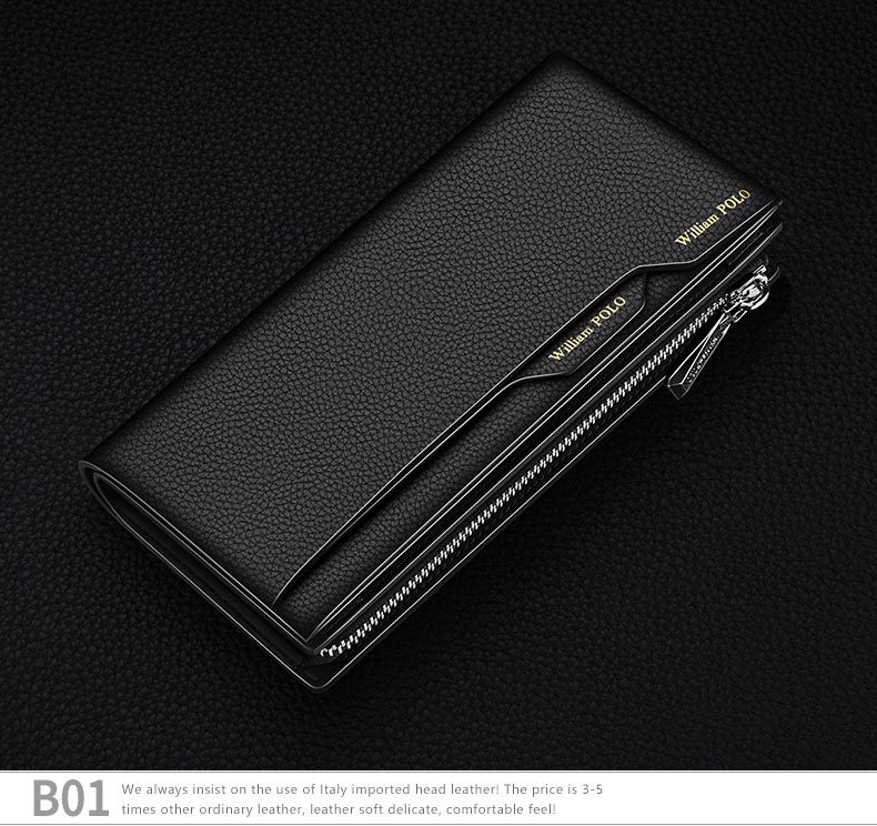 Emperor Paul Long Headcoat - Cartera de piel de vacuno de gran capacidad para hombre_voghion.com