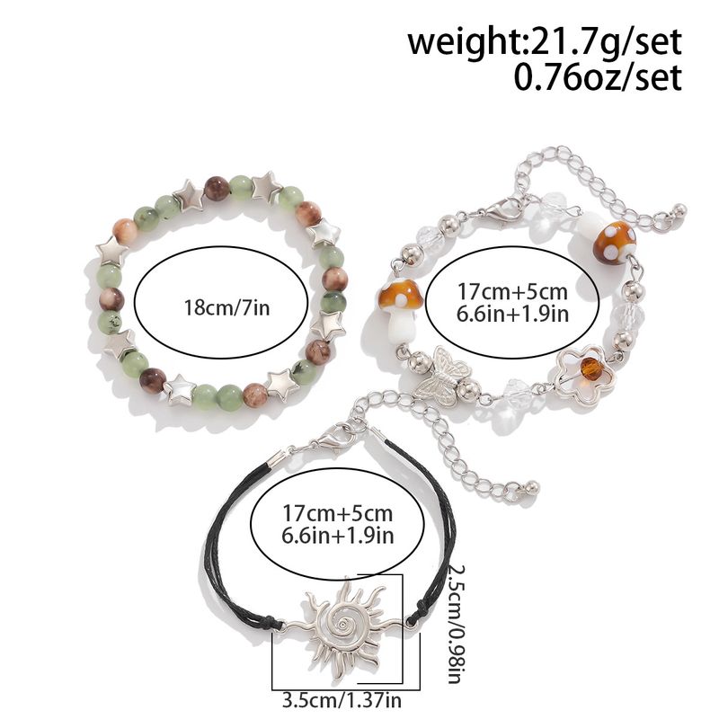 European And American Cross Border Jewelry New Chinese Beaded Bracelet Bracelet For Women Half Bracelet Small Fresh Butterfly Set Bracelet_voghion.com