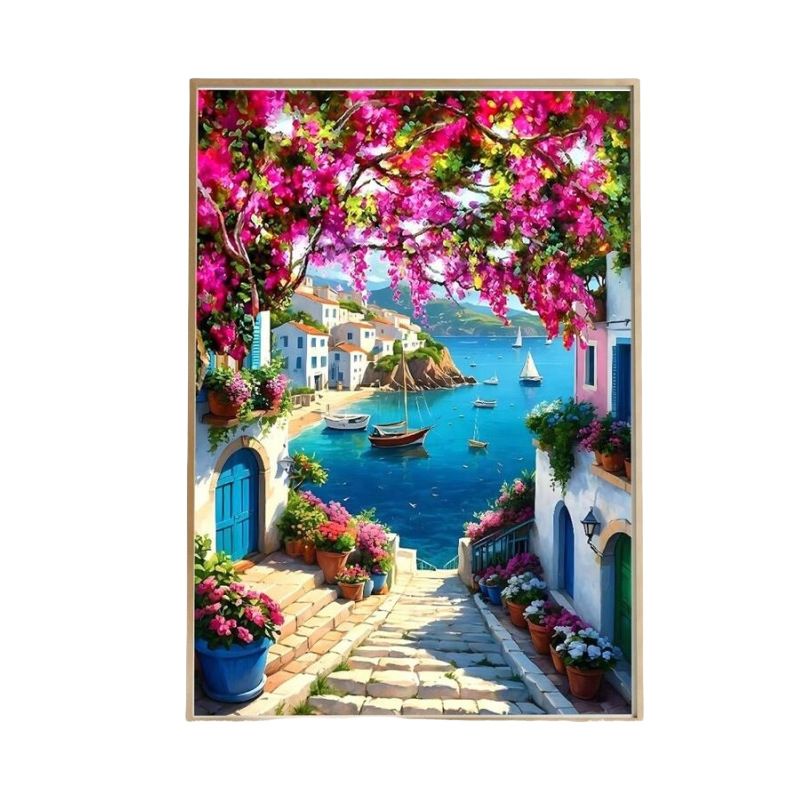 Framed Oil Core Poster Decorative Hanging Wall Canvas Print Painting_voghion.com