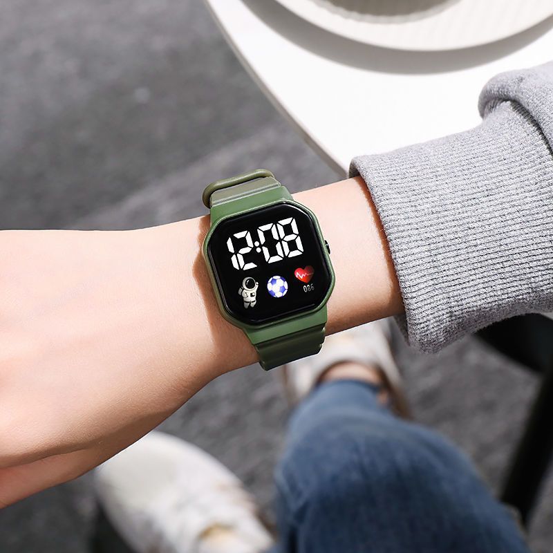 2023 LED Für Kinder Jungen Sport Wasserdichte Uhren Mädchen Silikon Digital Uhr Casual kinder Elektronische Uhr_voghion.com