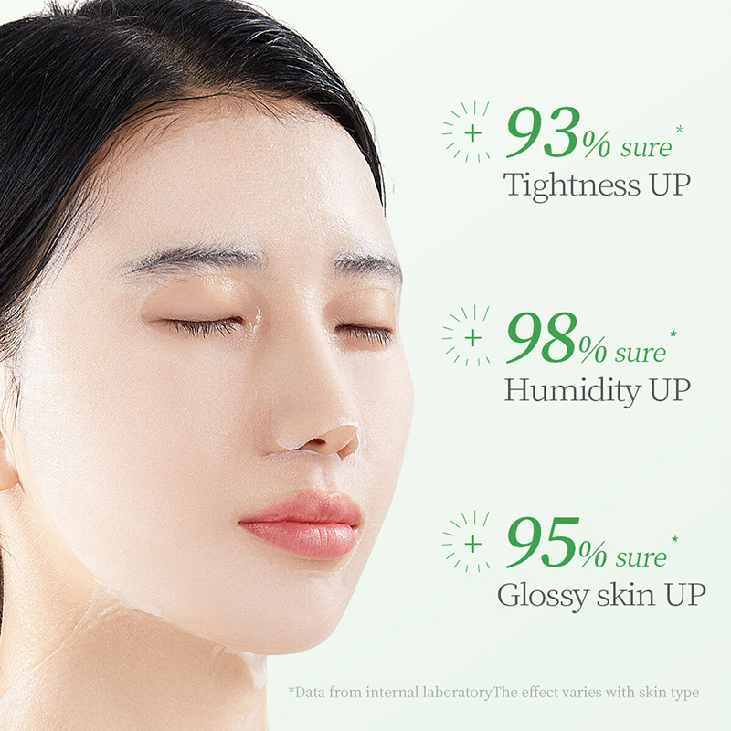 Mascarilla facial hidratante calmante y rejuvenecedora con aminoácidos de frijol mungo de BIOAOUA_voghion.com