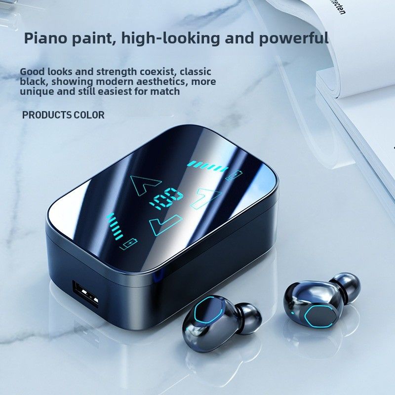 Bluetooth Kulaklık, Power Bank, Büyük Power Tws, Uzun Pil Ömrü, Dijital Ekranlı Çağrı, Acil Şarj, Kozmetik Ayna, Kulaklık M48._voghion.com