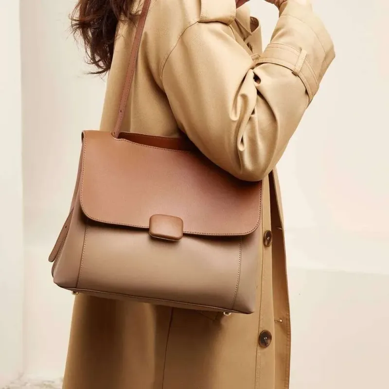 Borse firmate da donna, borsa a tracolla in pelle, grande capacità, regalo di anniversario per l'amante_voghion.com