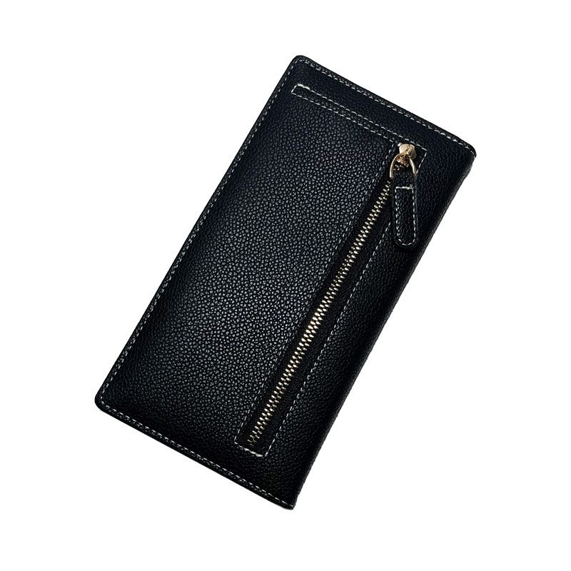 Neue, ultradünne Damen-Geldbörse mit multifunktionalem PU-Reißverschluss und Münzfach_voghion.com